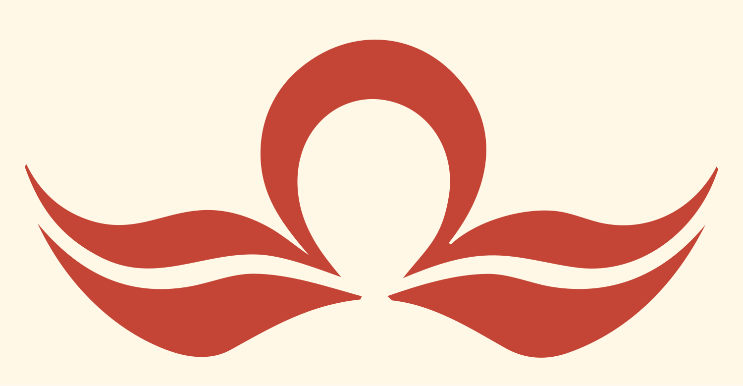 Crescent Wings Libra Emblem #fff8e7/#c44536