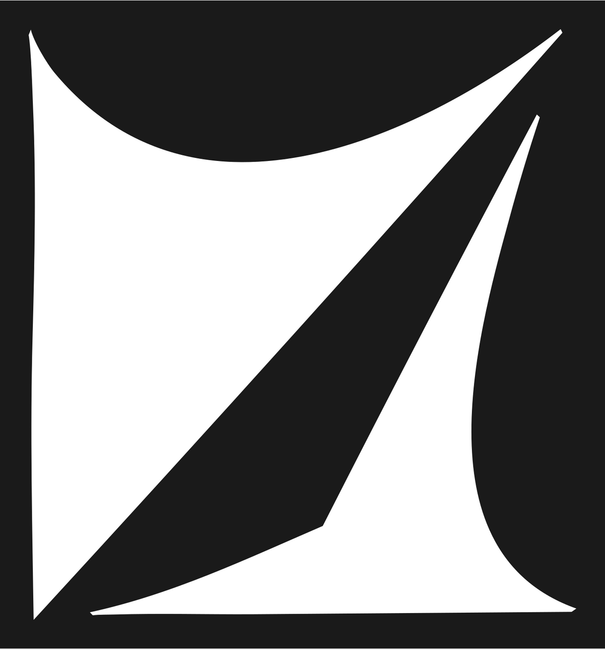 Negative Space Sail Libra Mark #1a1a1a/#ffffff