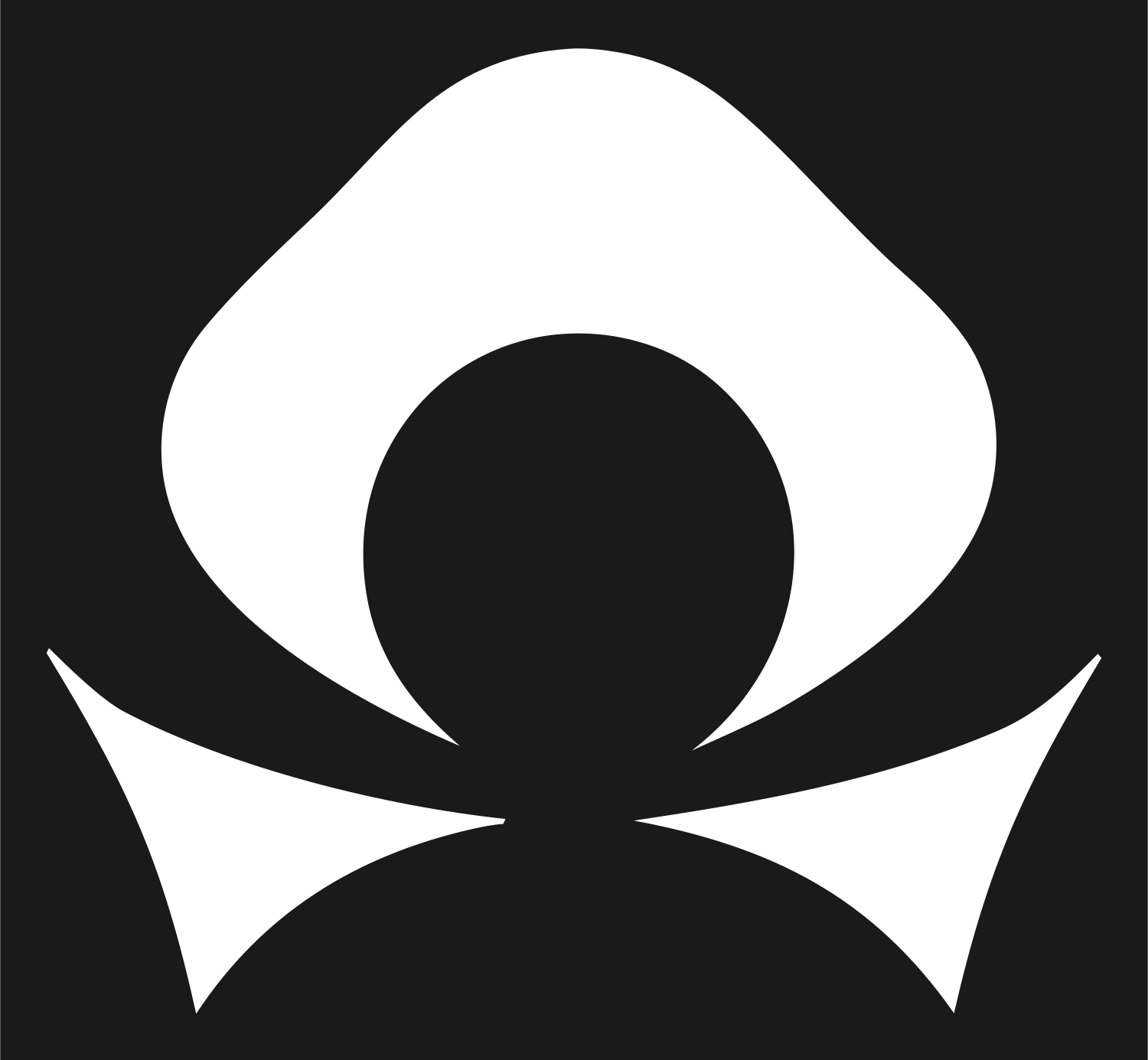 Pictogram Omega Wings Libra Mark #1a1a1a/#ffffff