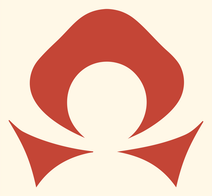 Pictogram Omega Wings Libra Mark #fff8e7/#c44536