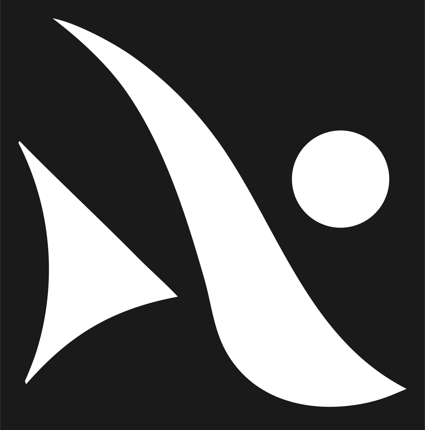 Pictogram Figure Swing Emblem #1a1a1a/#ffffff