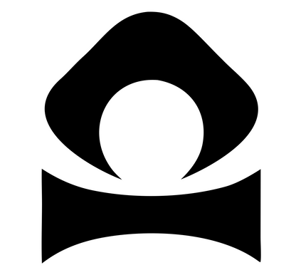 Pictogram Eye Circle Libra Mark #ffffff/#000000