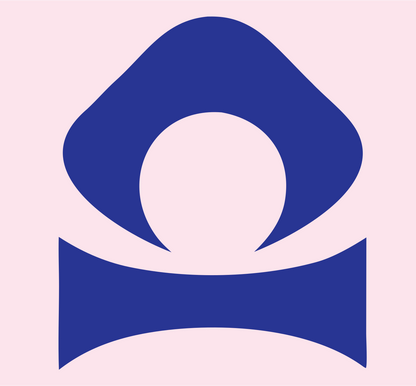 Pictogram Eye Circle Libra Mark #fce4ec/#283593