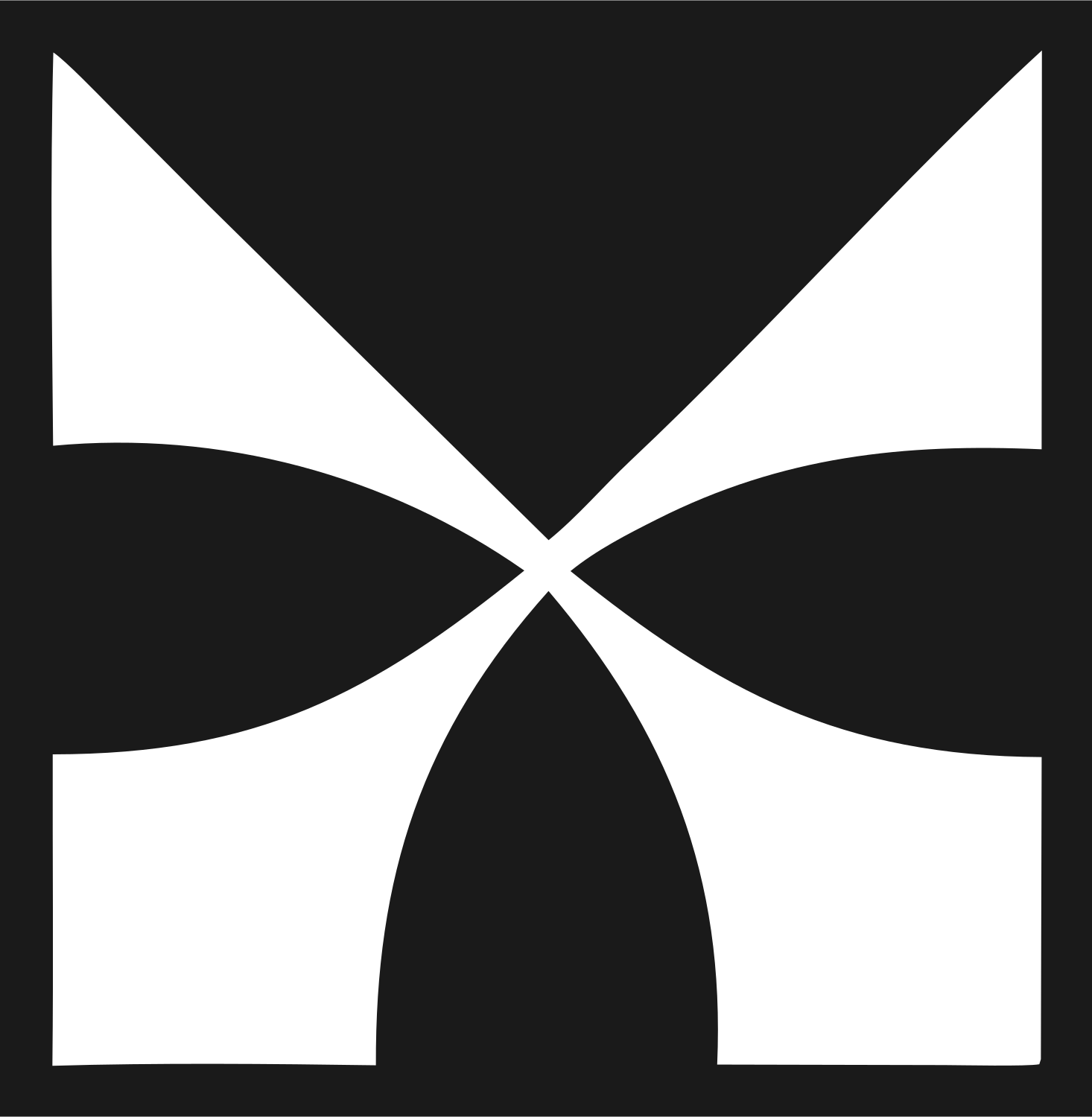 Four Wing Pinwheel Mark #1a1a1a/#ffffff