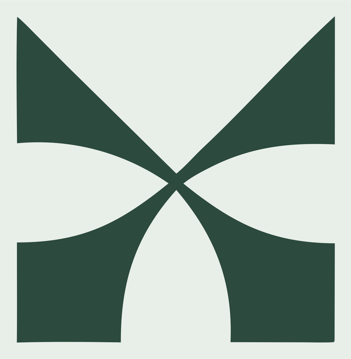 Four Wing Pinwheel Mark #e8efe9/#2d4a3e