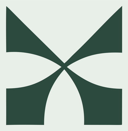 Four Wing Pinwheel Mark #e8efe9/#2d4a3e