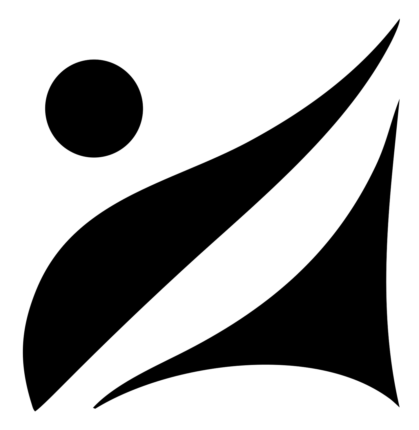 Pictogram Diver Figure Crest #ffffff/#000000