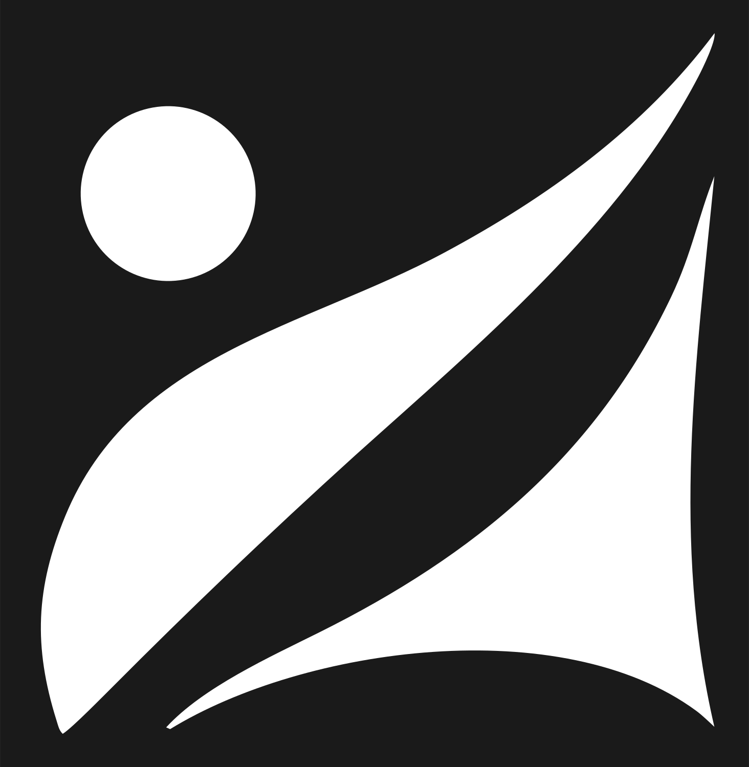 Pictogram Diver Figure Crest #1a1a1a/#ffffff