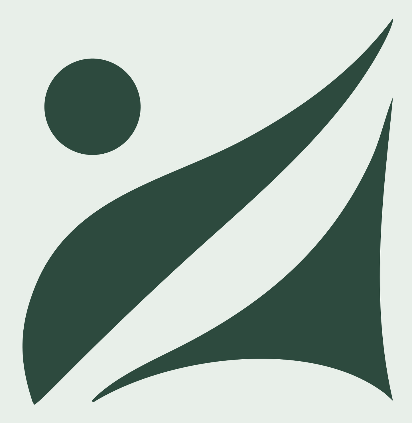 Pictogram Diver Figure Crest #e8efe9/#2d4a3e