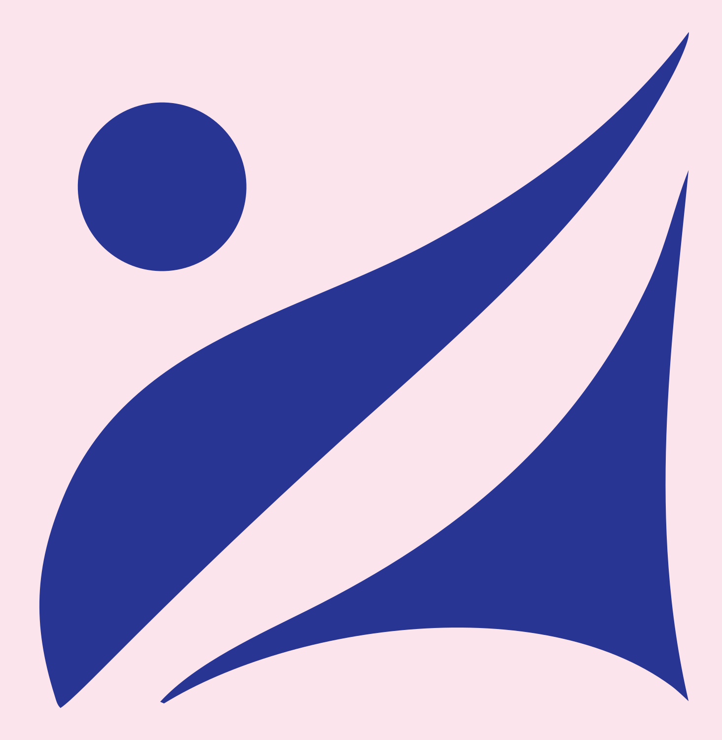 Pictogram Diver Figure Crest #fce4ec/#283593
