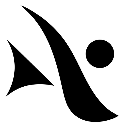 Pictogram Dancer Circle Mark #ffffff/#000000