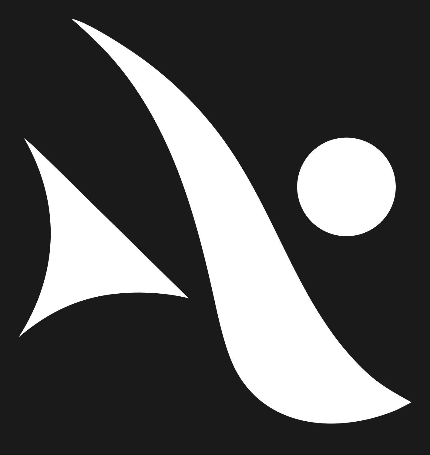 Pictogram Dancer Circle Mark #1a1a1a/#ffffff