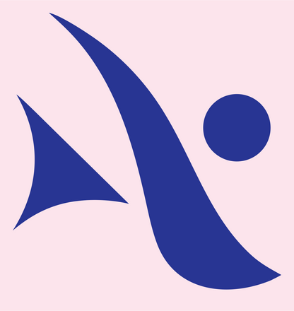 Pictogram Dancer Circle Mark #fce4ec/#283593