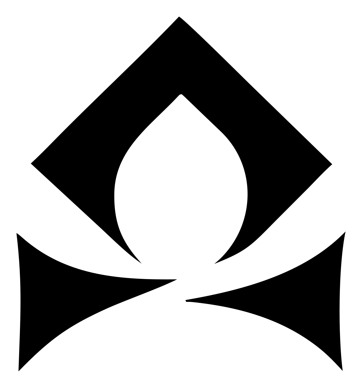 Pictogram Flame Diamond Libra Mark #ffffff/#000000