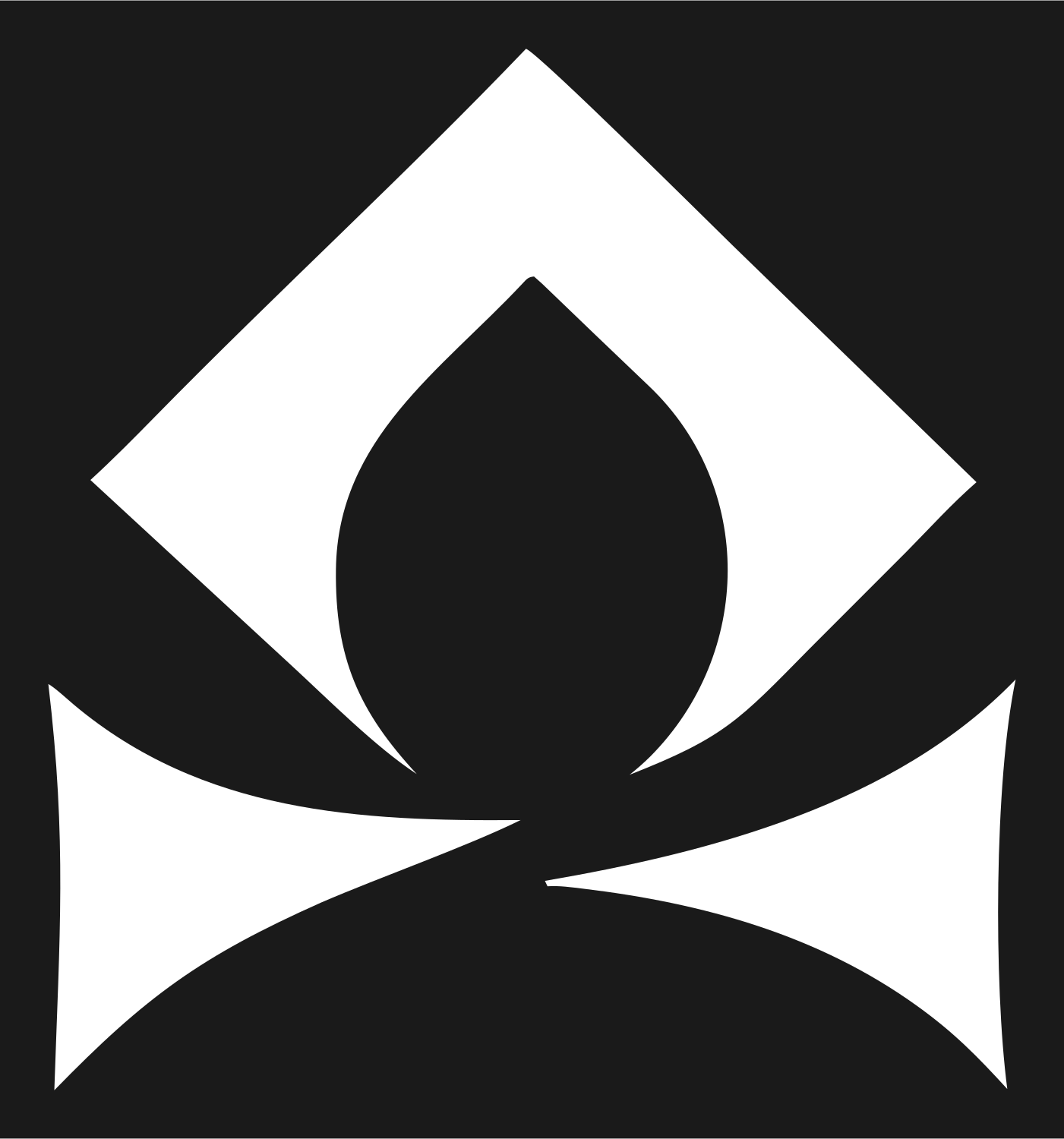 Pictogram Flame Diamond Libra Mark #1a1a1a/#ffffff