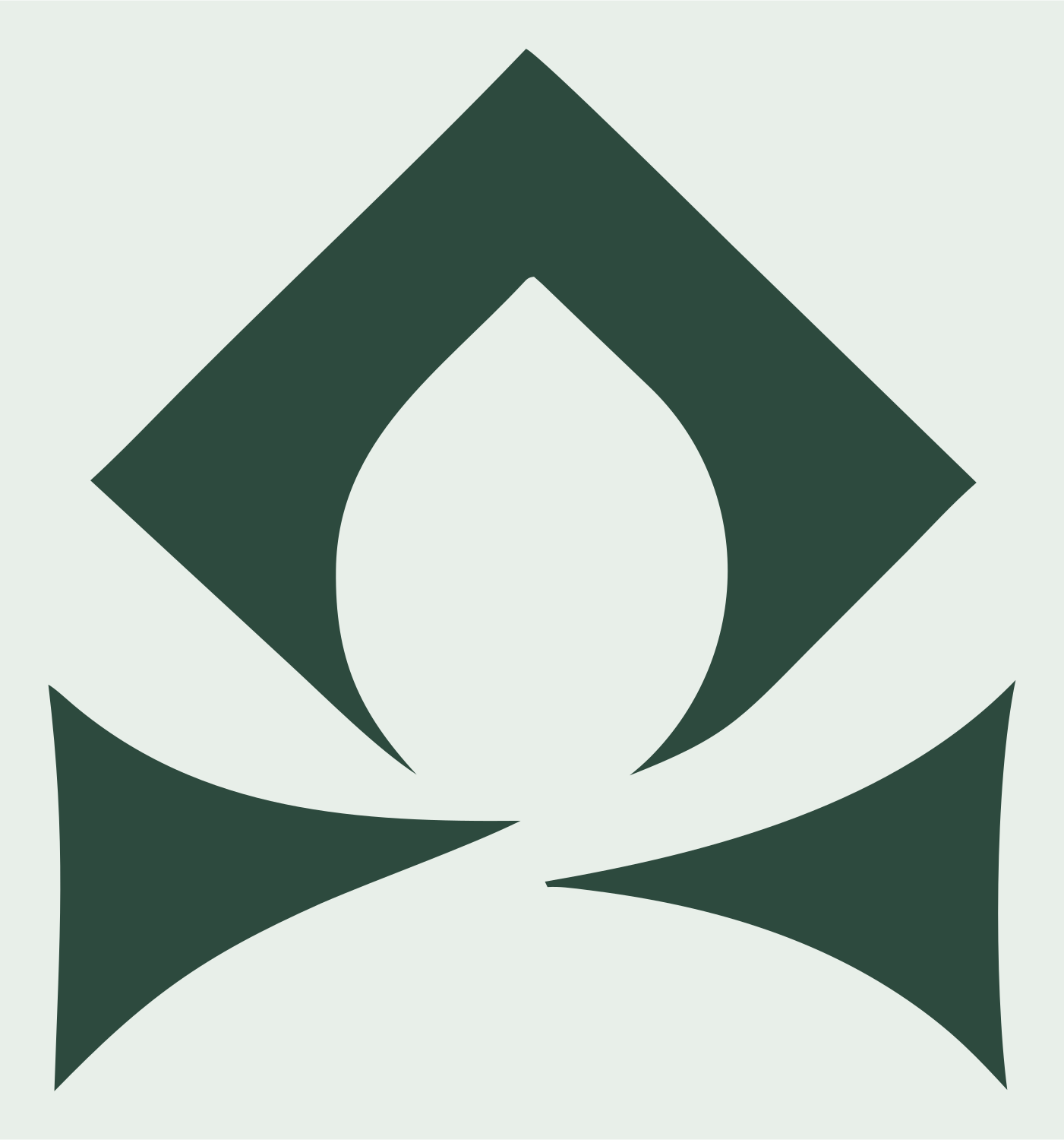 Pictogram Flame Diamond Libra Mark #e8efe9/#2d4a3e