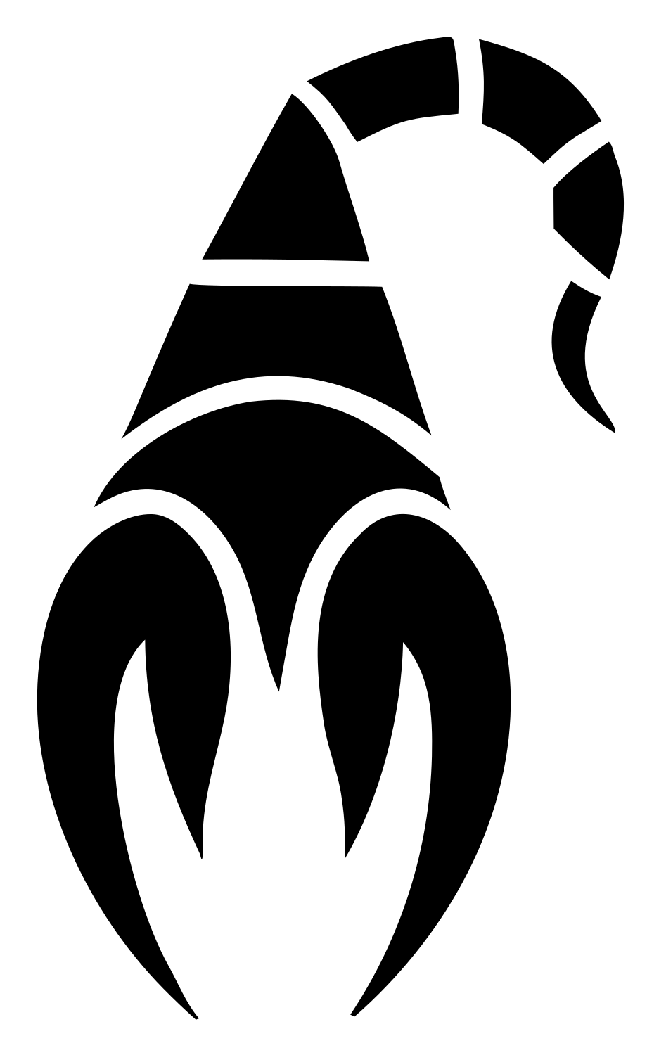 Gnome Scorpion Figure Mark #ffffff/#000000