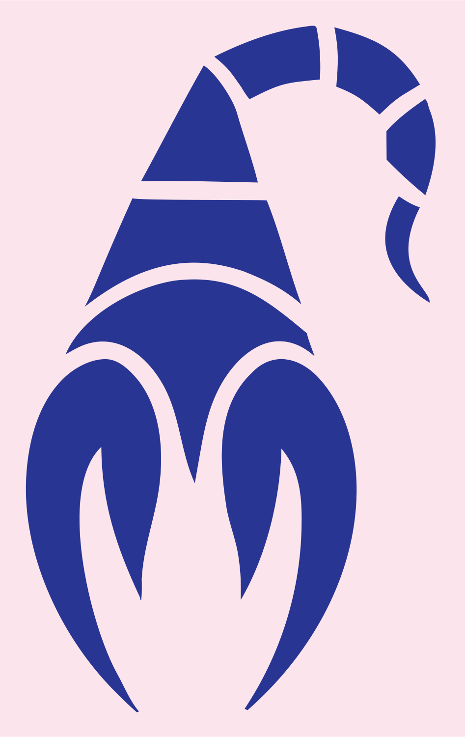 Gnome Scorpion Figure Mark #fce4ec/#283593