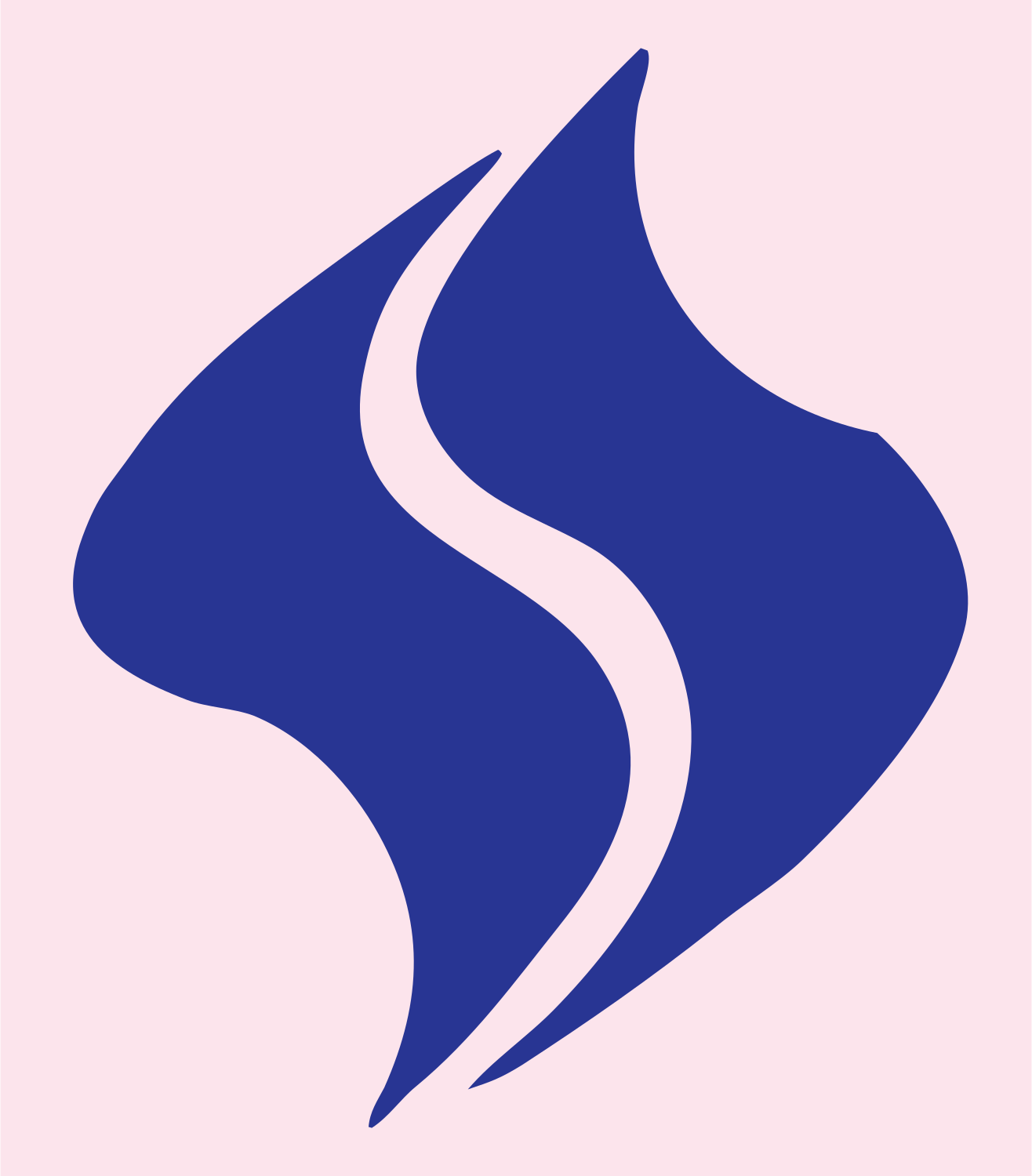 Flame Scorpio Wave Mark #fce4ec/#283593