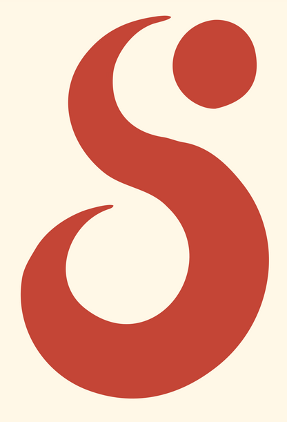 Scorpio Crescent Circle Logo #fff8e7/#c44536