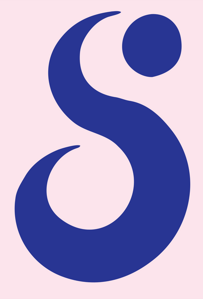 Scorpio Crescent Circle Logo #fce4ec/#283593