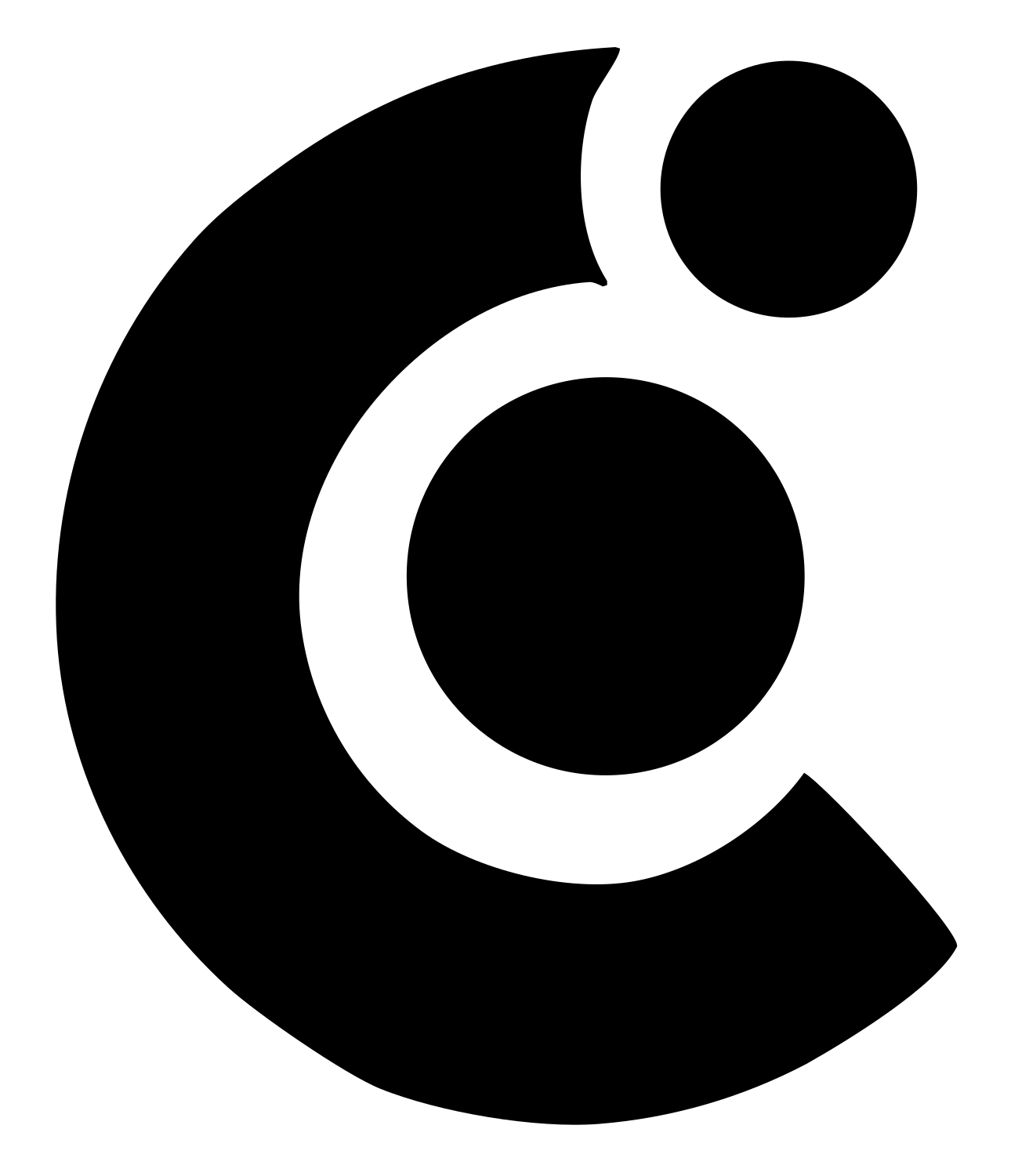 Circular Orbit Scorpio Icon #ffffff/#000000