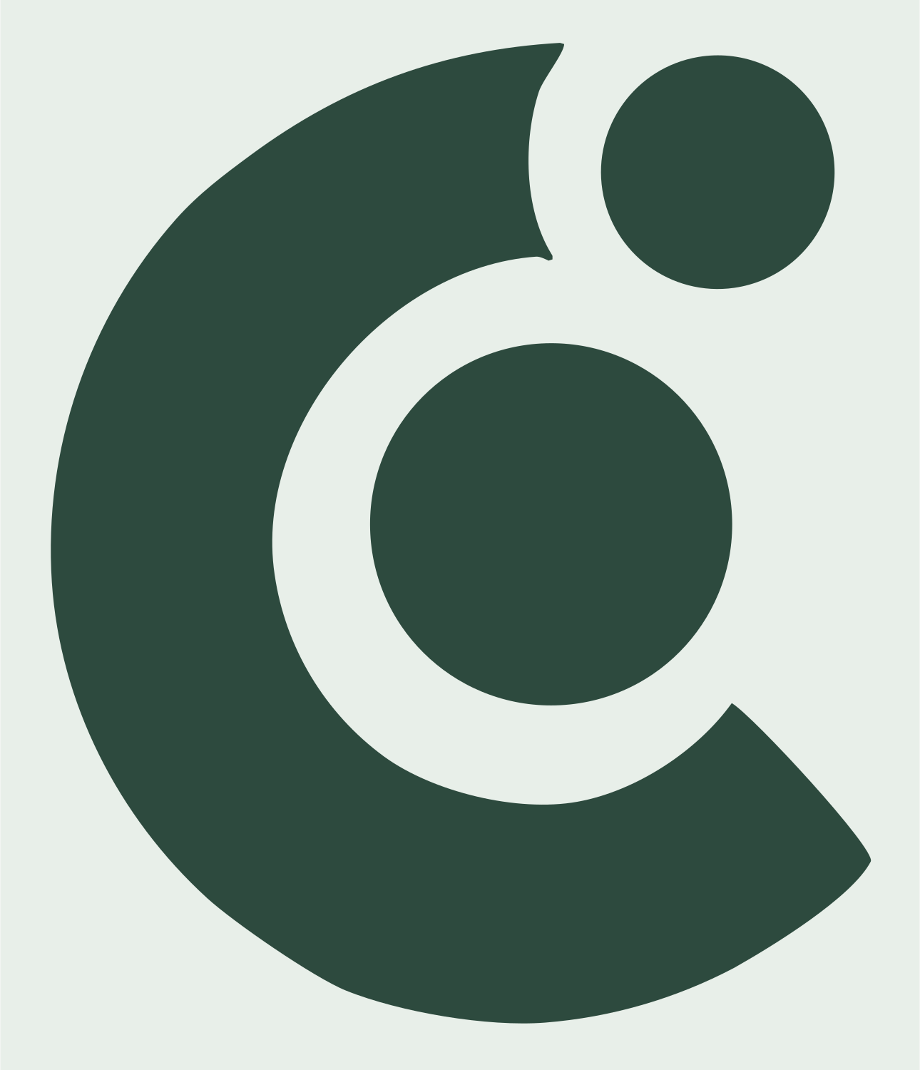 Circular Orbit Scorpio Icon #e8efe9/#2d4a3e