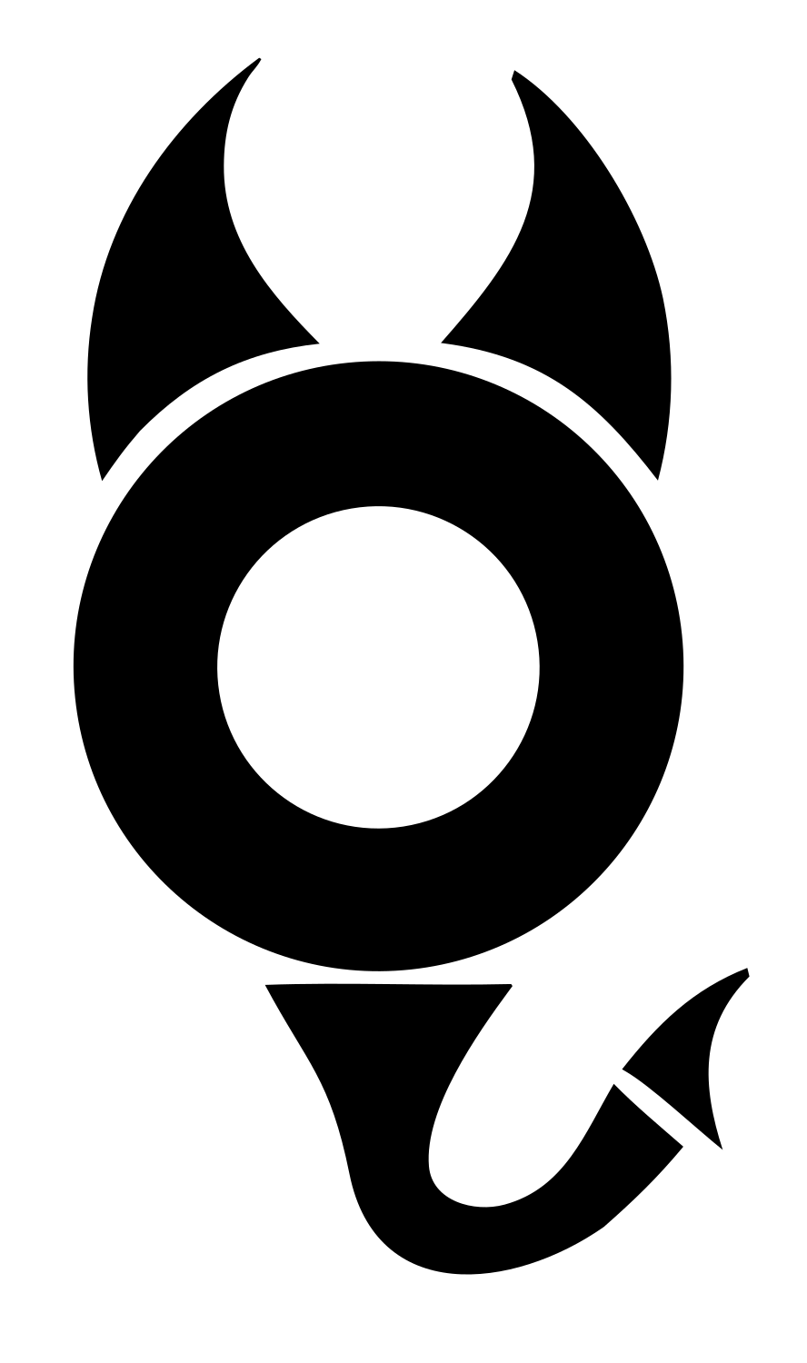 Devil Ring Scorpio Icon #ffffff/#000000