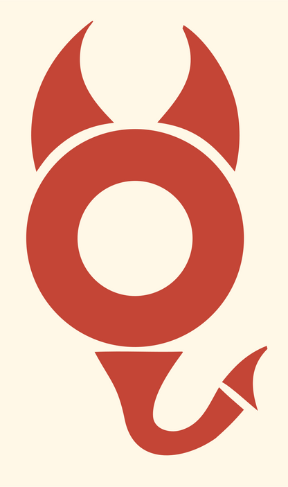 Devil Ring Scorpio Icon #fff8e7/#c44536