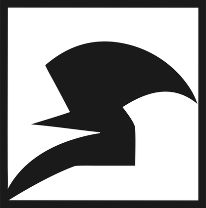 Negative Space Spartan Helmet Badge #1a1a1a/#ffffff