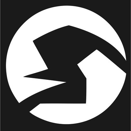 Negative Space Scorpion Circle Logo #1a1a1a/#ffffff