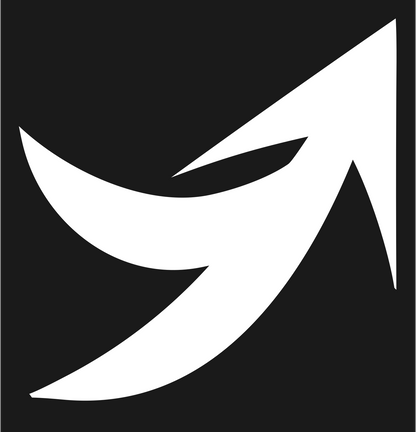 Swooping Arrow Sagittarius Mark #1a1a1a/#ffffff