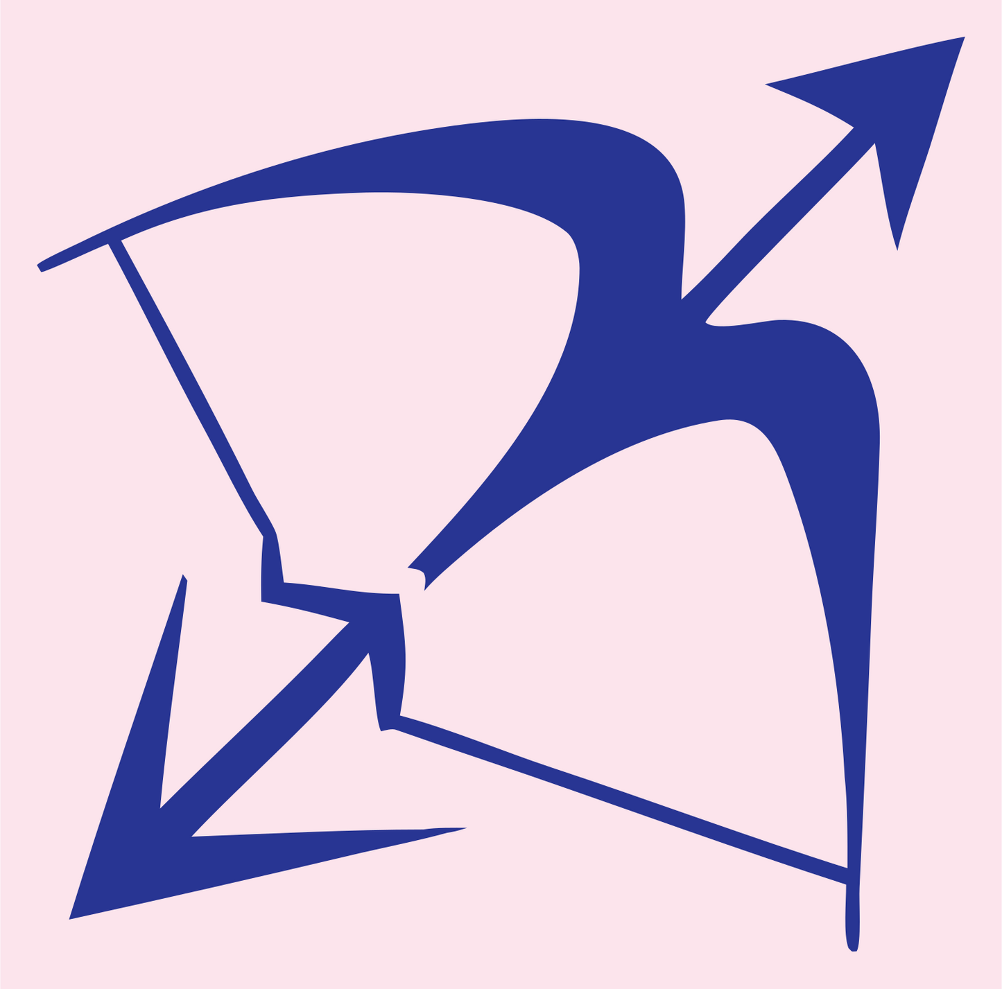 Pictogram Archer Sagittarius Icon #fce4ec/#283593