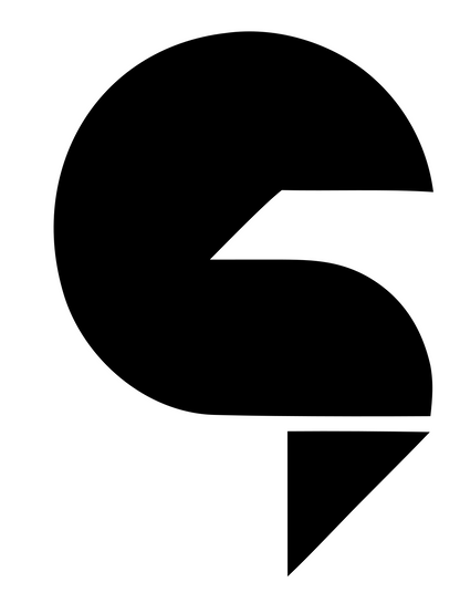 Pictogram Goat Circle Mark #ffffff/#000000
