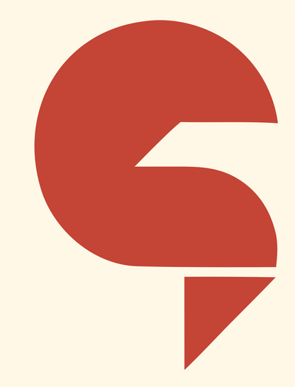 Pictogram Goat Circle Mark #fff8e7/#c44536