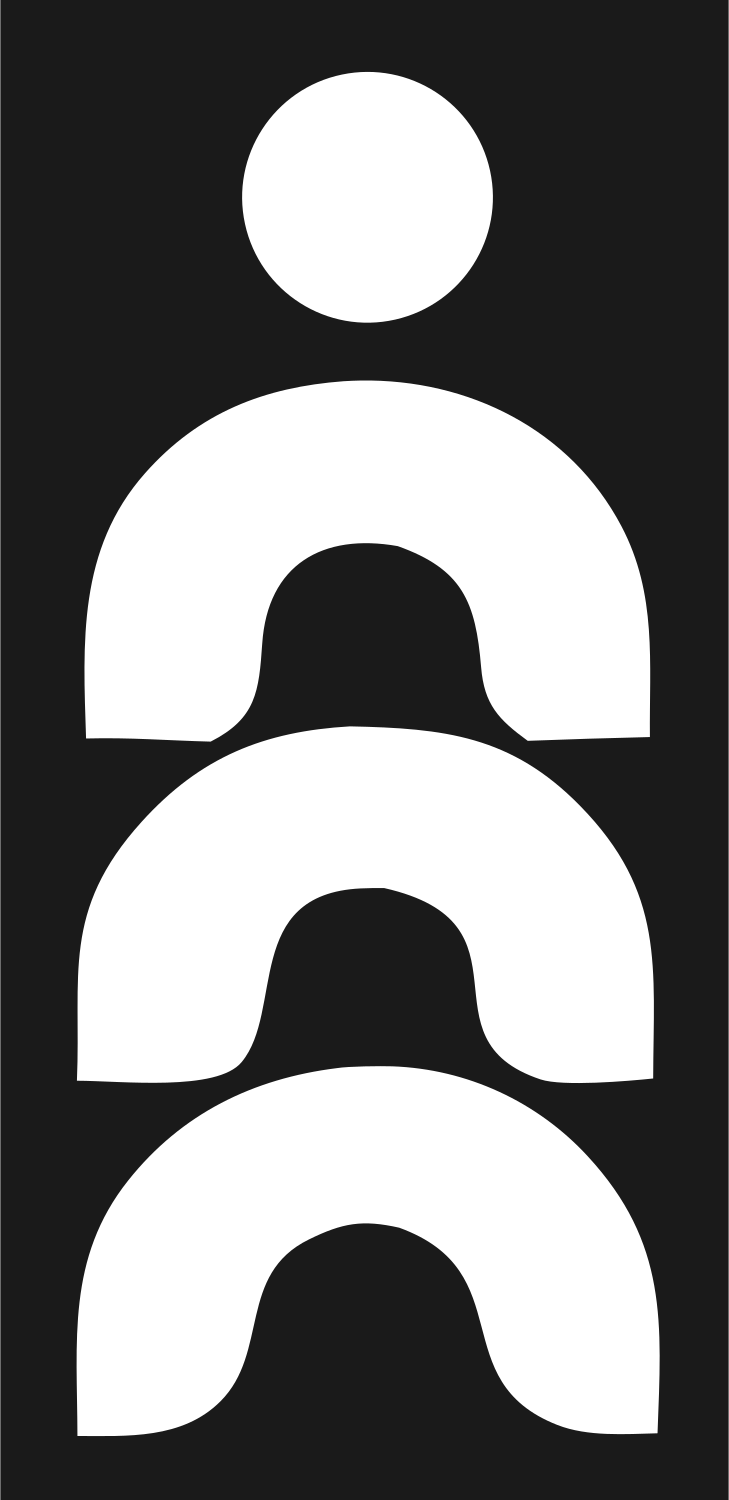 Pictogram Human Figure Emblem #1a1a1a/#ffffff