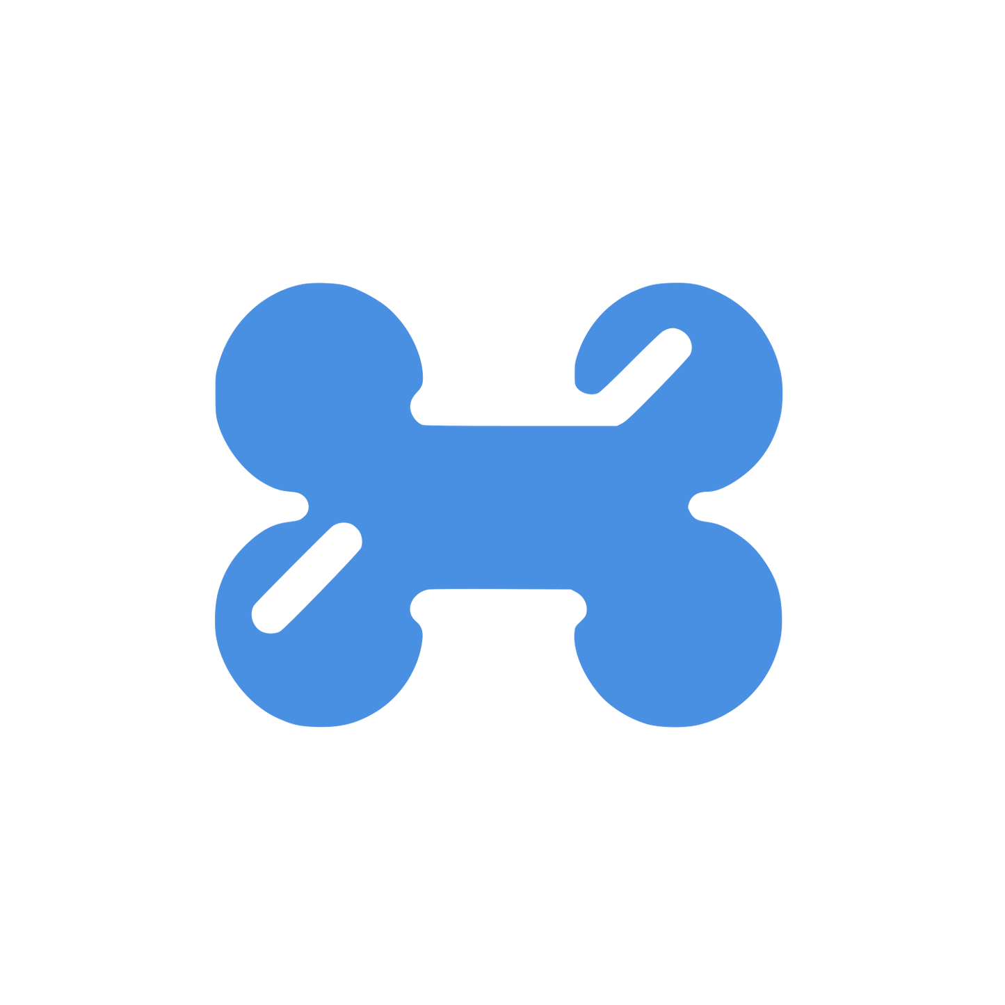 Abstract Drone Logo #4A90E2