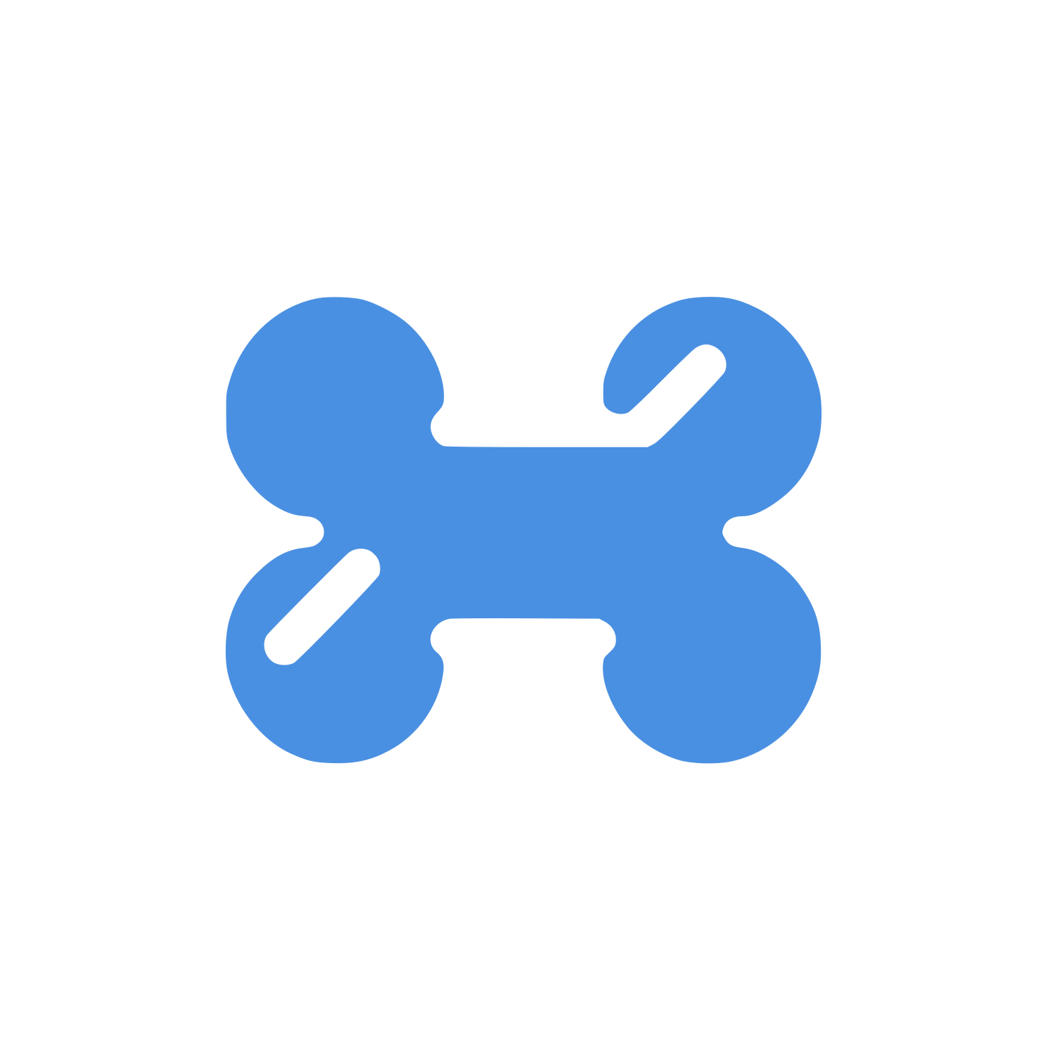 Abstract Drone Logo #4A90E2