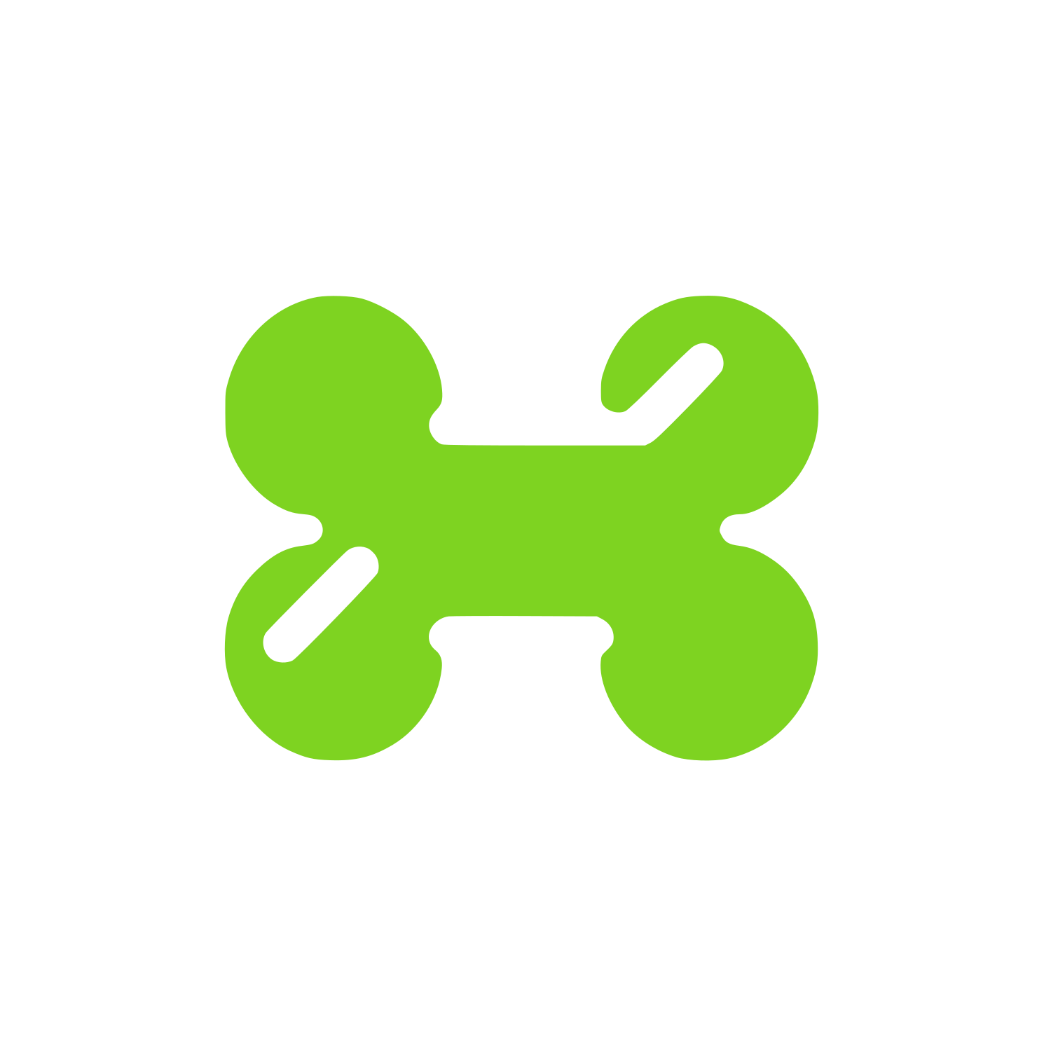 Abstract Drone Logo #7ED321
