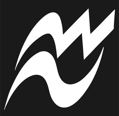 Aquarius Zigzag Logo #1a1a1a/#ffffff