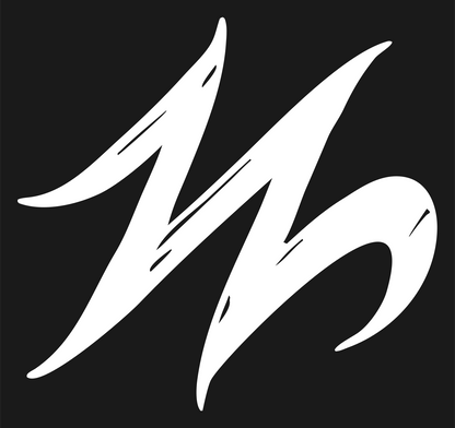 Graffiti Letter M Logo #1a1a1a/#ffffff