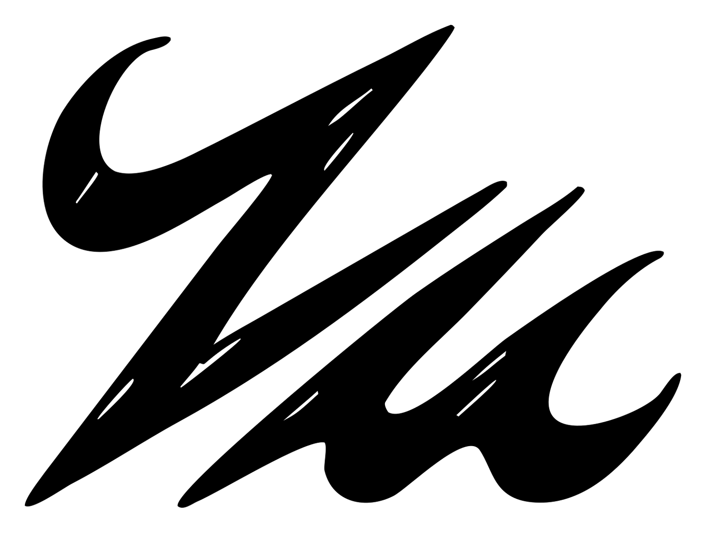 Wild Claw Scratch Emblem #ffffff/#000000