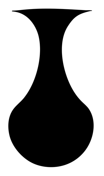 Pictogram Vase Silhouette Logo #ffffff/#000000