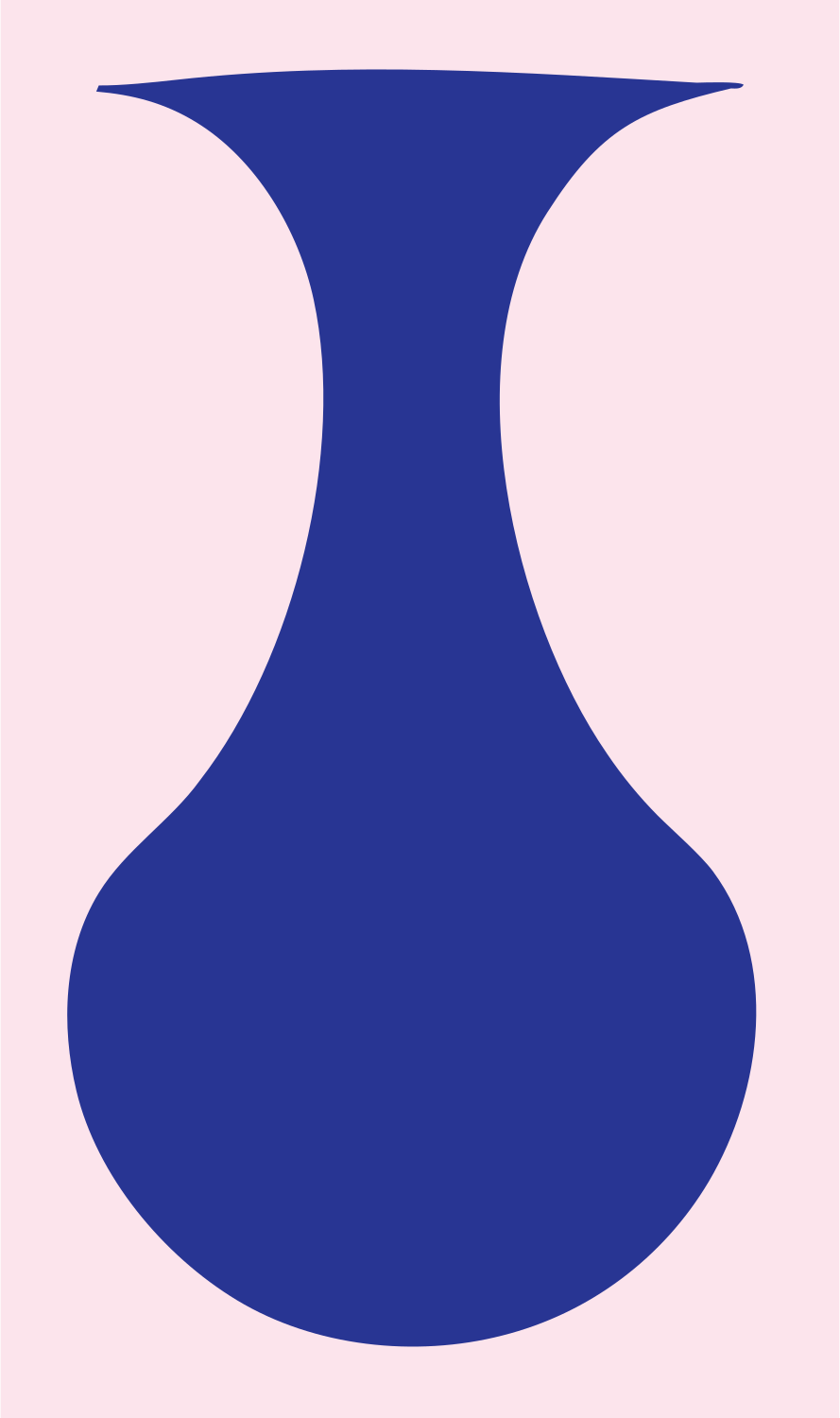 Pictogram Vase Silhouette Logo #fce4ec/#283593