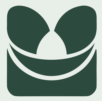 Negative Space Sombrero Hat Badge #e8efe9/#2d4a3e