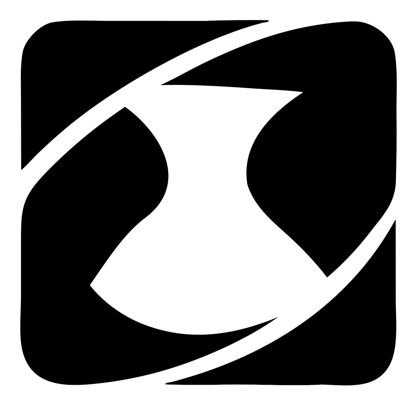 Negative Space Pitcher Badge #ffffff/#000000
