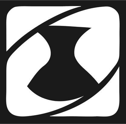 Negative Space Pitcher Badge #1a1a1a/#ffffff