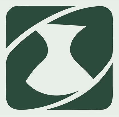 Negative Space Pitcher Badge #e8efe9/#2d4a3e