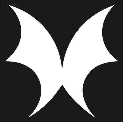 Dark Wing Butterfly Mark #1a1a1a/#ffffff