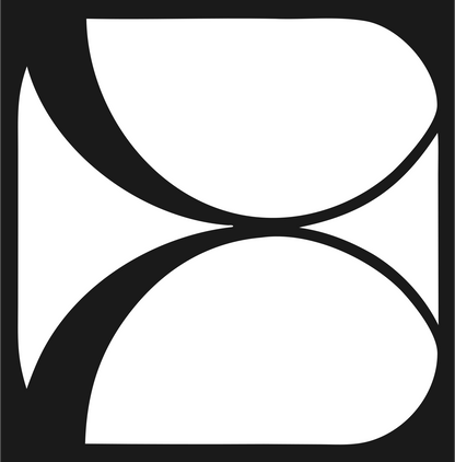 Negative Space Hourglass Pisces Mark #1a1a1a/#ffffff